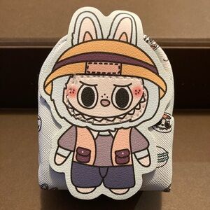 🎒 Pop Mart Labubu The Monsters Mini Faux Leather Backpack Miniature Bag Charm